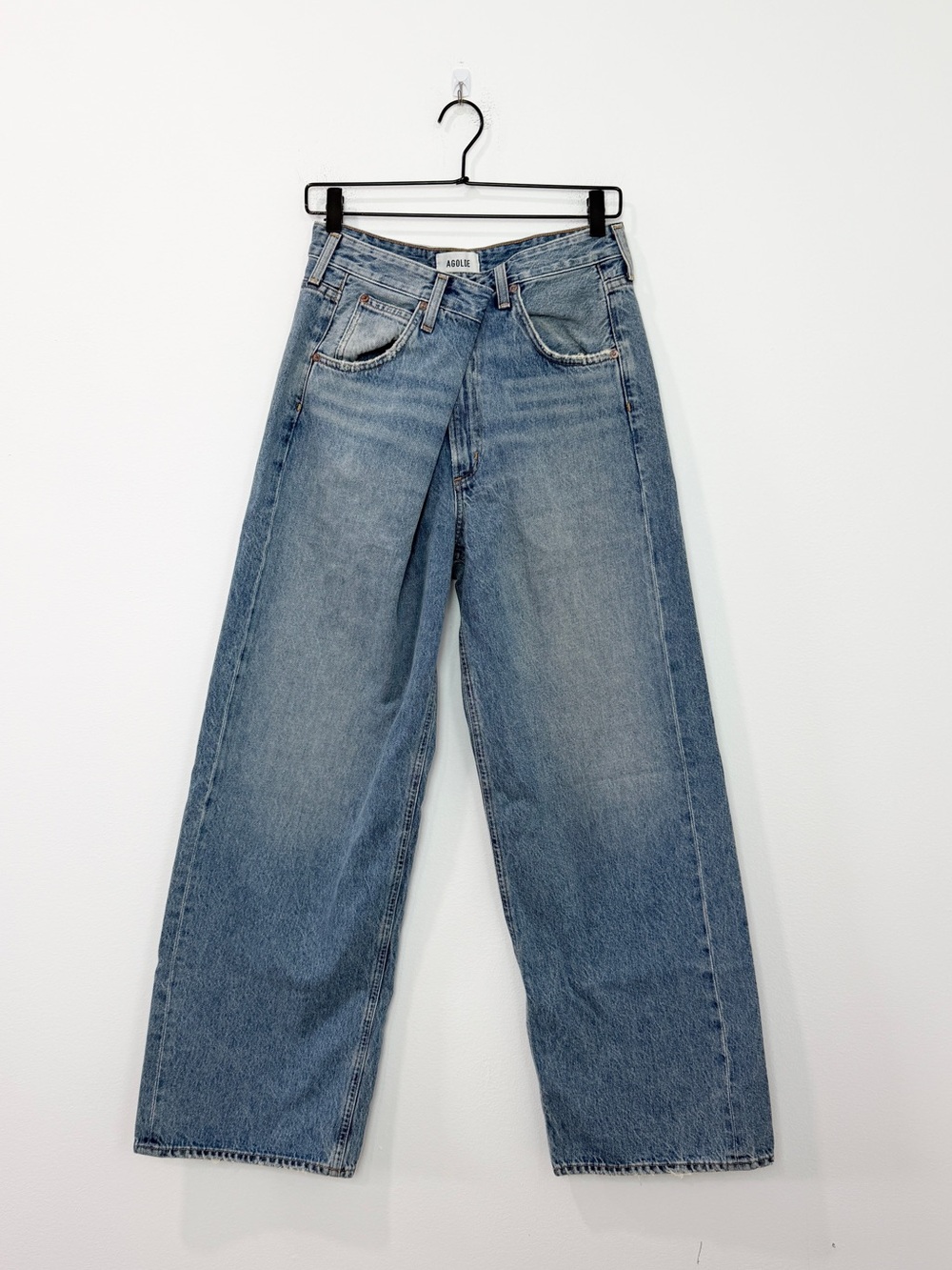 Agolde Vana Fold Jean Weightless in Mantra Medium Wash NWOT Size 25 - Picture 2 of 9